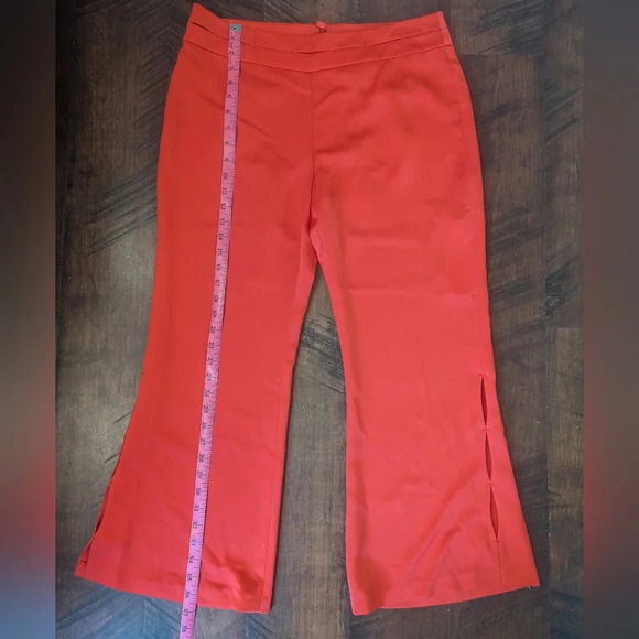 Alexis Wide Leg Red Pants NWT L Large - Picture 3 of 5